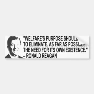 Ronal Reagan Quote Bumpersticker