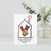 Ronald McDonald Hands Briefkaart (Staand voorkant)