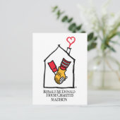 Ronald McDonald Hands Briefkaart (Staand voorkant)