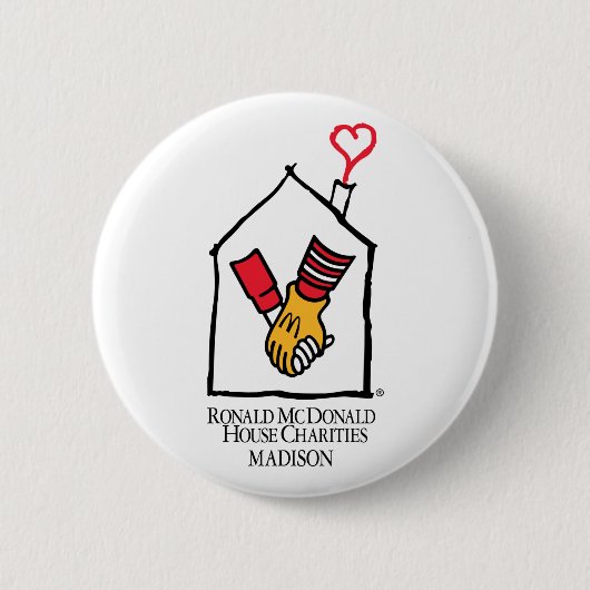 Ronald McDonald Hands Ronde Button 5,7 Cm (Voorkant)