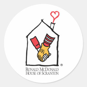 Ronald McDonald Hands Ronde Sticker