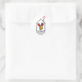 Ronald McDonald Hands Ronde Sticker (Tas)