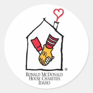Ronald McDonald Hands Ronde Sticker
