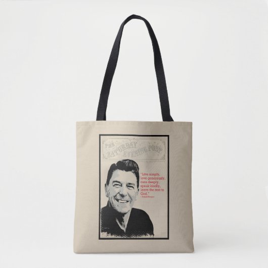 Ronald Reagan Quote Tote Bag (Voorkant)