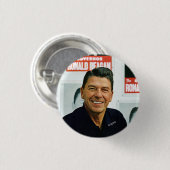 Ronald Reagan Ronde Button 3,2 Cm (Voorkant /achterkant)