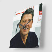 Ronald Reagan Vierkante Klok (Hoek)