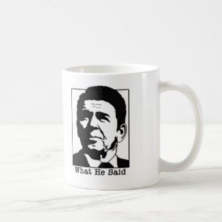 Ronald Regan - Wat hij zei over de mok van koffie