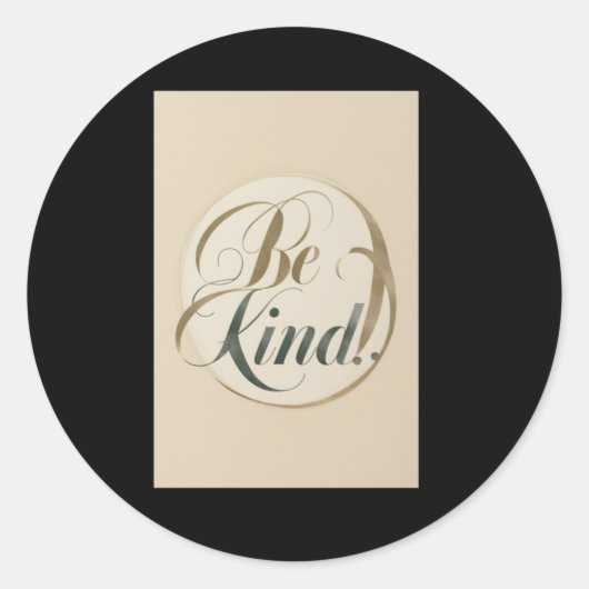 Rond 001 Be Kind Sticker (Devant)