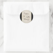 Rond 002 Profitez de petites choses Sticker (Sac)