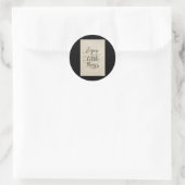 Rond 007 Profitez de petites choses Sticker (Sac)