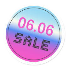 06.06 Sticker À Vendre Avec Un Dégradé Holographiq