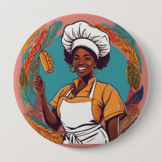 Rond 10 Cm badge afro