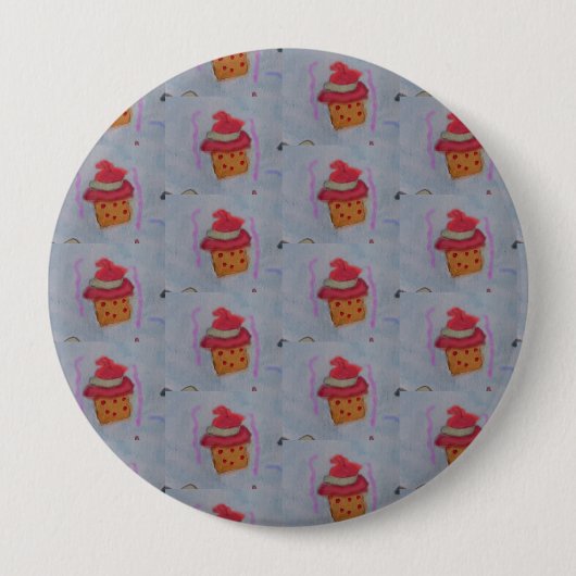 Rond 10 Cm Badge de cupcakes (Devant)