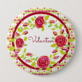 Rond 10 Cm Badge de volontaire (Devant)