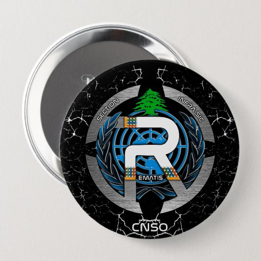 ROND 10 CM BADGE REMAT ONU (Devant & derrière)