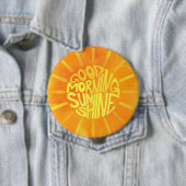 Rond 10 Cm Bonjour, Sunshine ! Badge (En situation)