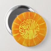 Rond 10 Cm Bonjour, Sunshine ! Badge (Devant & derrière)