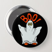 Rond 10 Cm Boo ! Badge (Devant & derrière)