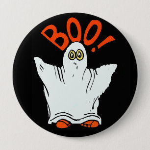 Rond 10 Cm Boo ! Badge