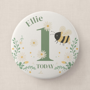 Rond 10 Cm Bumble Bee Premier Anniversaire Badge