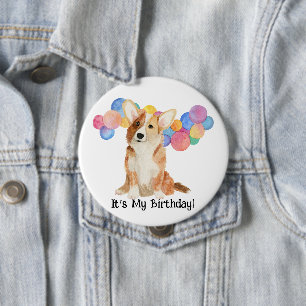 Rond 10 Cm Editable "C'est mon anniversaire !" Badge