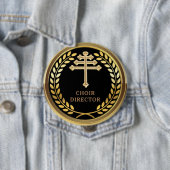 Rond 10 Cm Maronite Catholic Church Choir Director  Badge  (En situation)