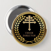 Rond 10 Cm Maronite Catholic Church Choir Director  Badge  (Devant & derrière)