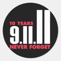 10e anniversaire Sticker du 11 septembre