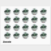 Rond 10e Sticker pour vétérans des bérets verts des for (Feuille)