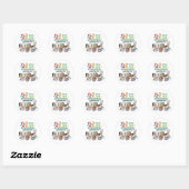 Rond 12 x 12 Contre Sticker D'Interdictions De Livres (Feuille)