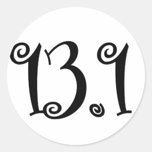Rond 13.1 Sticker du coureur