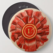 Rond 15,2 Cm 1ère place badge géant rosette (Devant & derrière)