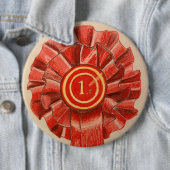 Rond 15,2 Cm 1ère place badge géant rosette (En situation)