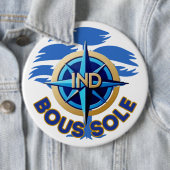 Rond 15,2 Cm Badge Boussole IND (En situation)