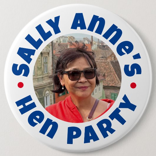 Rond 15,2 Cm Badge bouton de fête de jeune fille (Devant)