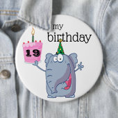 Rond 15,2 Cm Badge d'anniversaire - C'est mon anniversaire (En situation)