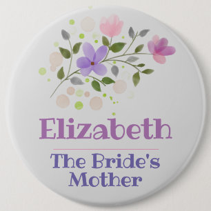 Rond 15,2 Cm Badge du bouton mère de la mariée