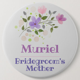 Rond 15,2 Cm Badge du bouton mère du marié