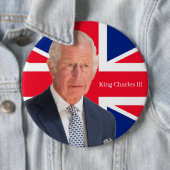 Rond 15,2 Cm Badge King Charles (En situation)