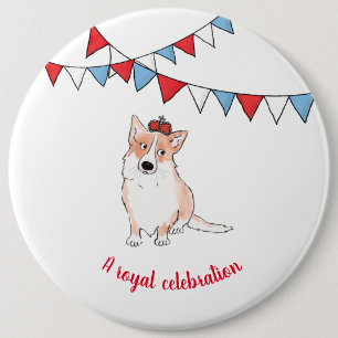 Rond 15,2 Cm Badge royal de corgi