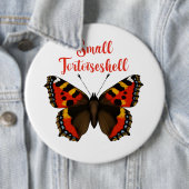 Rond 15,2 Cm Petite tortue papillon Badge ronde (En situation)