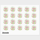 Rond 1er Anniversaire Sticker Elephant pour garçons (Feuille)