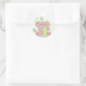 Rond 1er Anniversaire Sticker Elephant pour garçons (Sac)