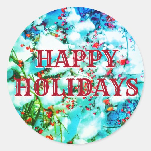 ROND 1HEUREUX VACANCES BERRIES STICKER (Devant)