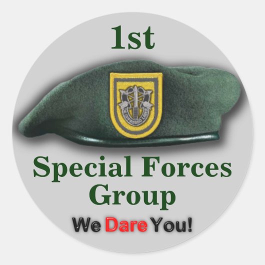 Rond 1re Sticker des forces spéciales fort lewis (Devant)