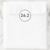 Rond 26.2 Sticker blanc (Sac)