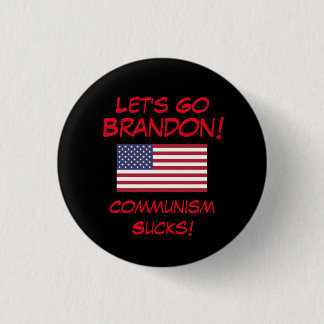 Rond 2,50 Cm Allons Brandon ! Le communisme triomphe ! Badge
