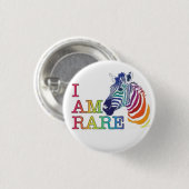 Rond 2,50 Cm Badge 1,25" - Je Suis Rare (Devant & derrière)