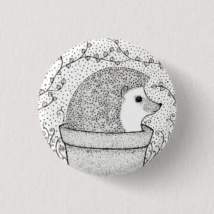 Rond 2,50 Cm Badge de hérisson