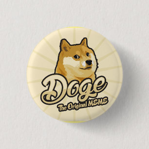 Rond 2,50 Cm Badge de la broche de Dogecoin